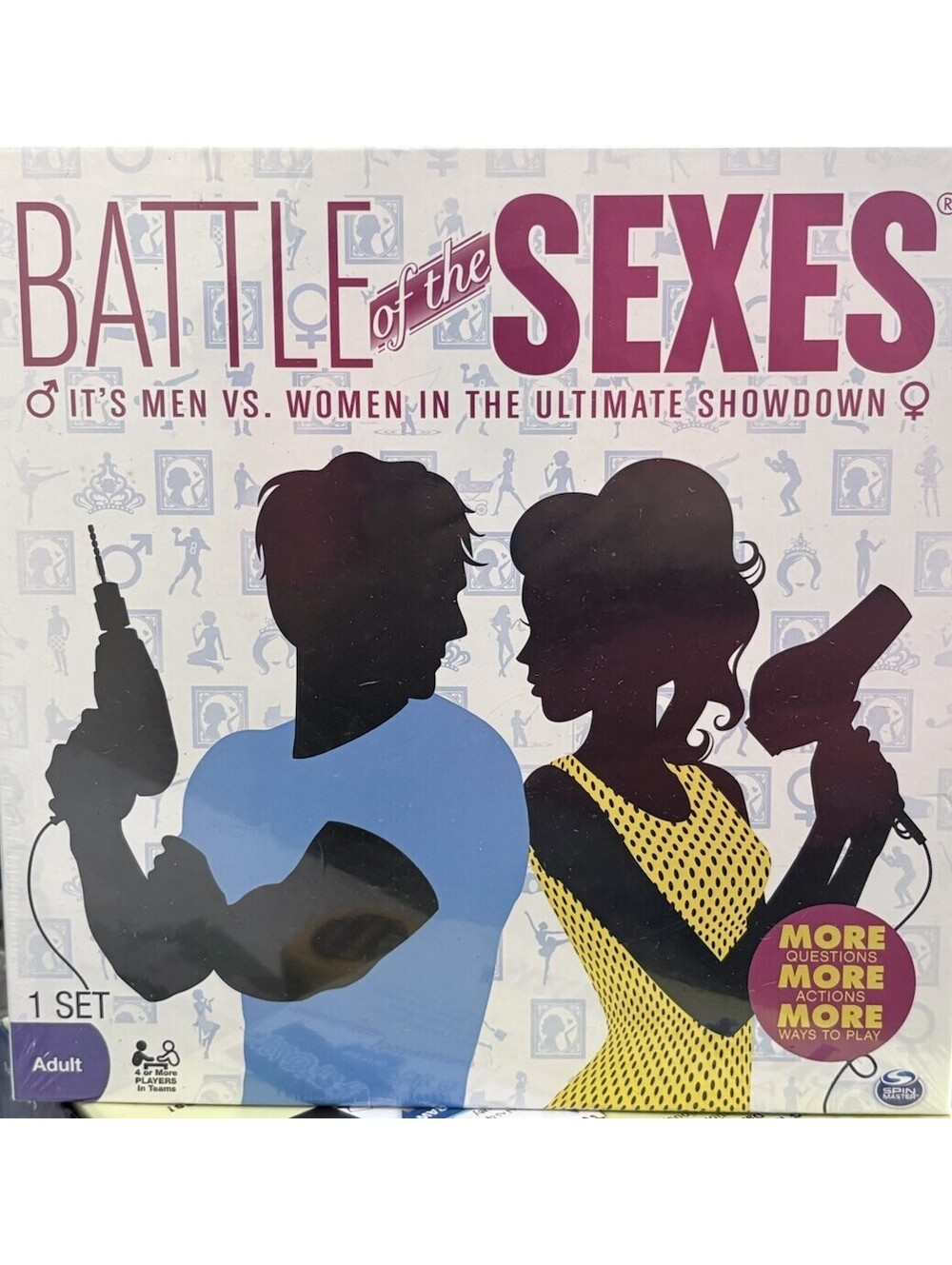 Battle of the Sexes Adult Board Game Spin Master New Sealed